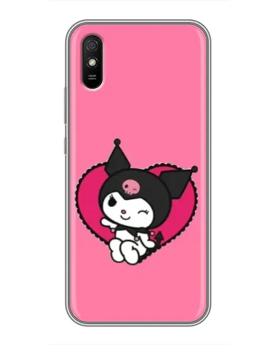 Чехол для Xiaomi Redmi 9A с картинкой «Kuromi — любовь в сердце» Чехол для Xiaomi Redmi 9A с картинкой «Kuromi — любовь в сердце»