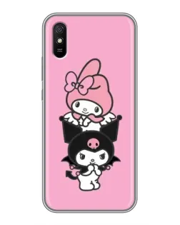 Чохол для Xiaomi Redmi 9A з картинкою «My Melody та Kuromi»