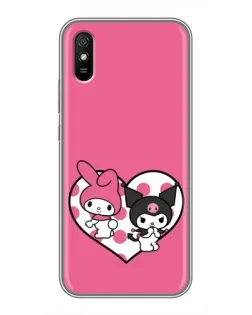 Чохол для Xiaomi Redmi 9A з картинкою «Kuromi та My Melody»