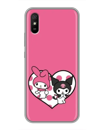 Чехол для Xiaomi Redmi 9A с картинкой «Kuromi и My Melody» Чехол для Xiaomi Redmi 9A с картинкой «Kuromi и My Melody»