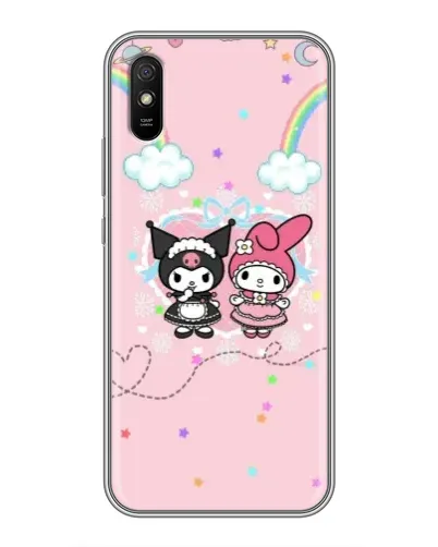 Чехол для Xiaomi Redmi 9A с картинкой «My Melody и Kuromi» Чехол для Xiaomi Redmi 9A с картинкой «My Melody и Kuromi»