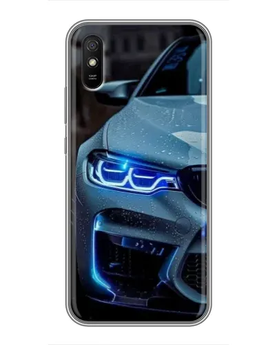 Чехол для Xiaomi Redmi 9A с картинкой «Взгляд BMW с синими фарами» Чехол для Xiaomi Redmi 9A с картинкой «Взгляд BMW с синими фарами»