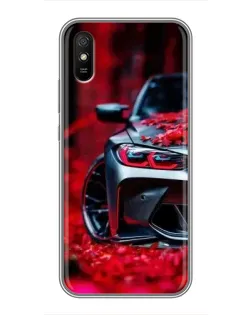 Чохол для Xiaomi Redmi 9A з картинкою «Спортивна BMW та квіти» Чохол для Xiaomi Redmi 9A з картинкою «Спортивна BMW та квіти»