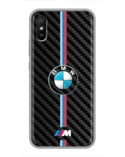 Чохол для Xiaomi Redmi 9A з картинкою «Емблема BMW та карбон» Чохол для Xiaomi Redmi 9A з картинкою «Емблема BMW та карбон»