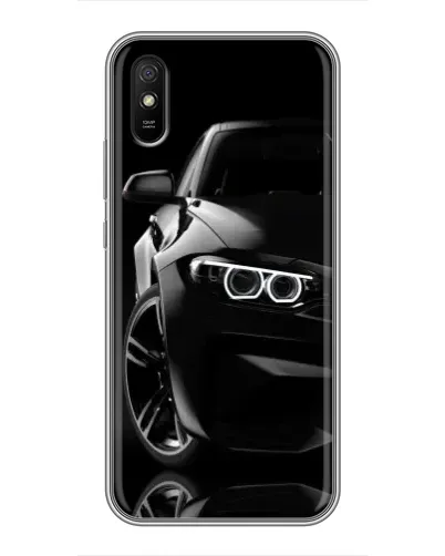 Чехол для Xiaomi Redmi 9A с картинкой «Черная BMW — профиль» Чехол для Xiaomi Redmi 9A с картинкой «Черная BMW — профиль»