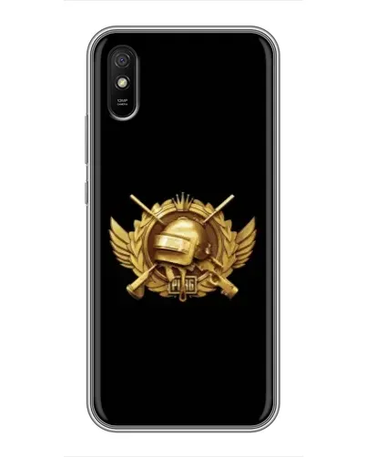 Чехол для Xiaomi Redmi 9A с картинкой «PUBG — оранжевый градиент»