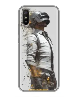 Чохол для Xiaomi Redmi 9A з картинкою «PUBG — боєць у пилу»