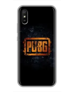 Чохол для Xiaomi Redmi 9A з картинкою «PUBG — золотий логотип»