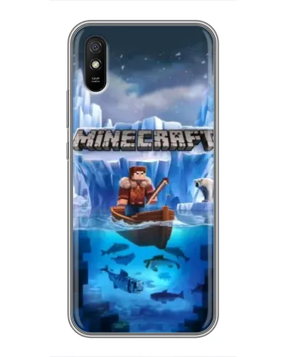 Чехол для Xiaomi Redmi 9A с картинкой «Minecraft ледяной мир» Чехол для Xiaomi Redmi 9A с картинкой «Minecraft ледяной мир»