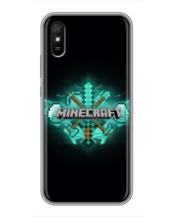 Чохол для Xiaomi Redmi 9A з картинкою «Minecraft Diamond лого» Чохол для Xiaomi Redmi 9A з картинкою «Minecraft Diamond лого»