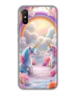 Чехол для Xiaomi Redmi 9A с картинкой «Радуга и единороги» Чехол для Xiaomi Redmi 9A с картинкой «Радуга и единороги»