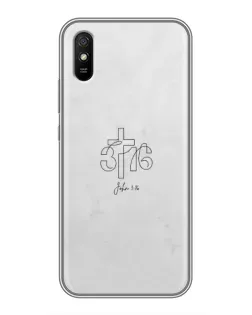 Чехол для Xiaomi Redmi 9A с картинкой «Иоанна 3:16 Крест» Чехол для Xiaomi Redmi 9A с картинкой «Иоанна 3:16 Крест»