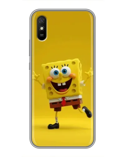 Чехол для Xiaomi Redmi 9A с картинкой «Позитивный Губка Боб»