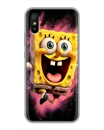 Чехол для Xiaomi Redmi 9A с картинкой «Взрывной Спанч Боб»