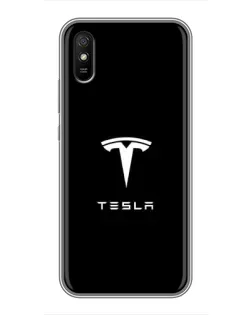 Чохол для Xiaomi Redmi 9A з картинкою «Tesla White Logo» Чохол для Xiaomi Redmi 9A з картинкою «Tesla White Logo»