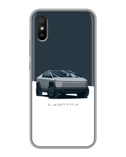 Чехол для Xiaomi Redmi 9A с картинкой «Серебристый Cybertruck Tesla» Чехол для Xiaomi Redmi 9A с картинкой «Серебристый Cybertruck Tesla»