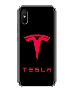 Чохол для Xiaomi Redmi 9A з картинкою «Tesla Red Logo» Чохол для Xiaomi Redmi 9A з картинкою «Tesla Red Logo»