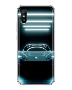 Чохол для Xiaomi Redmi 9A з картинкою «Tesla в неоні» Чохол для Xiaomi Redmi 9A з картинкою «Tesla в неоні»