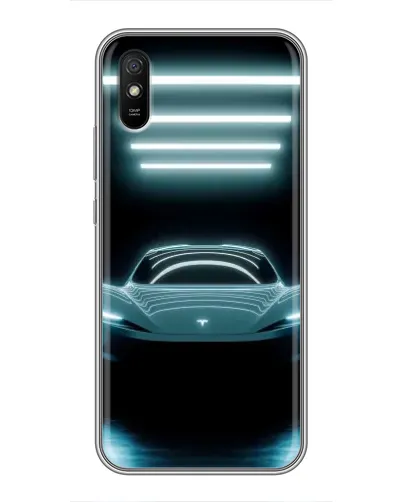Чехол для Xiaomi Redmi 9A с картинкой «Tesla в неоне» Чехол для Xiaomi Redmi 9A с картинкой «Tesla в неоне»