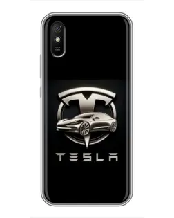 Чохол для Xiaomi Redmi 9A з картинкою «Tesla — срібне авто» Чохол для Xiaomi Redmi 9A з картинкою «Tesla — срібне авто»
