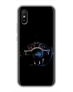 Чохол для Xiaomi Redmi 9A з картинкою «Салон Audi — кермо» Чохол для Xiaomi Redmi 9A з картинкою «Салон Audi — кермо»