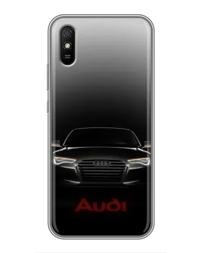 Чехол для Xiaomi Redmi 9A с картинкой «Audi — градиентный контур»