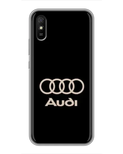 Чехол для Xiaomi Redmi 9A с картинкой «Audi — золотой логотип»