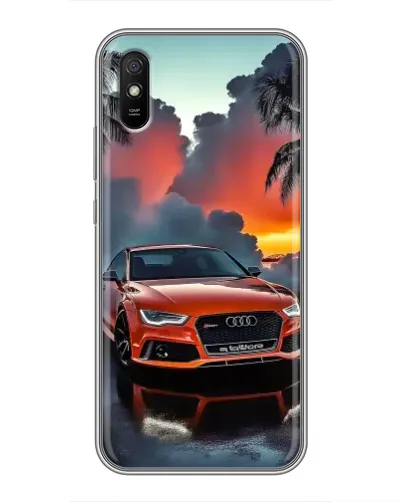 Чехол для Xiaomi Redmi 9A с картинкой «Audi — закат»