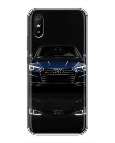 Чехол для Xiaomi Redmi 9A с картинкой «Audi — ночное отражение»