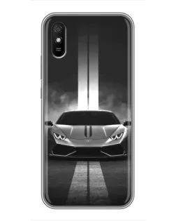 Чехол для Xiaomi Redmi 9A с картинкой «Lamborghini симметрия дорог»