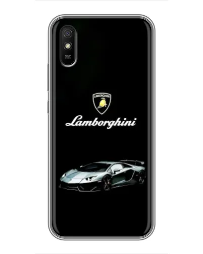 Чехол для Xiaomi Redmi 9A с картинкой «Логотип Lamborghini классика»