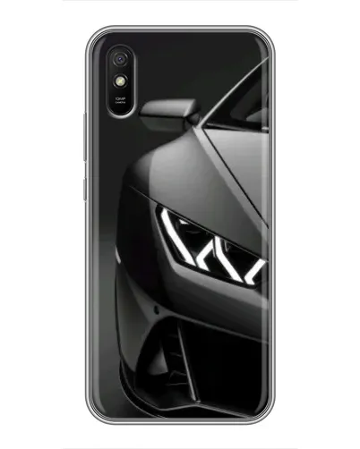 Чехол для Xiaomi Redmi 9A с картинкой «Lamborghini фары детализация»