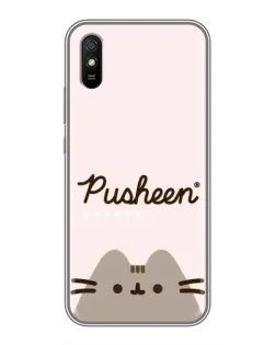 Чохол для Xiaomi Redmi 9A з картинкою «Pusheen логотип»