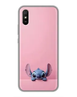 Чехол для Xiaomi Redmi 9A с картинкой «Stitch выглядывает»
