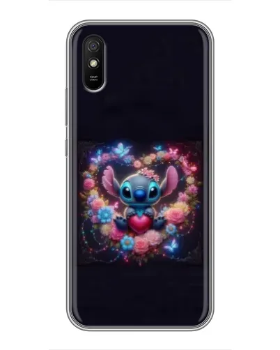 Чехол для Xiaomi Redmi 9A с картинкой «Stitch в цветах» Чехол для Xiaomi Redmi 9A с картинкой «Stitch в цветах»