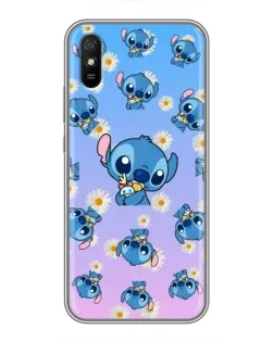 Чехол для Xiaomi Redmi 9A с картинкой «Паттерн со Стичем»