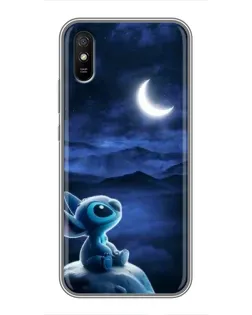 Чехол для Xiaomi Redmi 9A с картинкой «Лунная ночь Стича»