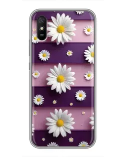 Чехол для Xiaomi Redmi 9A с картинкой «Ромашки на фиолетовом» Чехол для Xiaomi Redmi 9A с картинкой «Ромашки на фиолетовом»