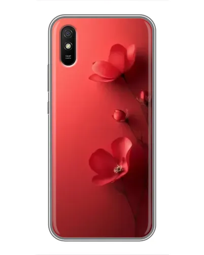 Чехол для Xiaomi Redmi 9A с картинкой «Маковые соцветия»