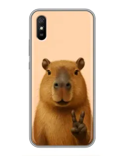 Чохол для Xiaomi Redmi 9A з картинкою «Капібара вікторія»