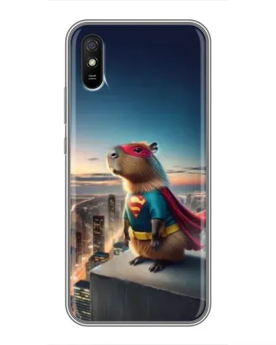 Чехол для Xiaomi Redmi 9A с картинкой «Капи-мен супергерой» Чехол для Xiaomi Redmi 9A с картинкой «Капи-мен супергерой»