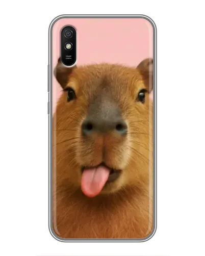 Чехол для Xiaomi Redmi 9A с картинкой «Капибара с языком» Чехол для Xiaomi Redmi 9A с картинкой «Капибара с языком»