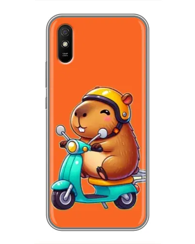 Чехол для Xiaomi Redmi 9A с картинкой «Капибара на скутере» Чехол для Xiaomi Redmi 9A с картинкой «Капибара на скутере»