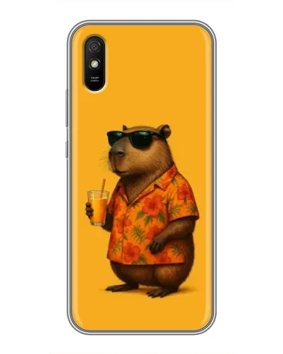 Чехол для Xiaomi Redmi 9A с картинкой «Капибара на отдыхе» Чехол для Xiaomi Redmi 9A с картинкой «Капибара на отдыхе»