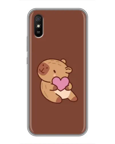 Чехол для Xiaomi Redmi 9A с картинкой «Капибара с сердцем» Чехол для Xiaomi Redmi 9A с картинкой «Капибара с сердцем»