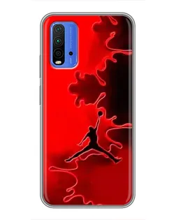 Чехол для Xiaomi Redmi 9T с картинкой «Jordan Red Smoke»