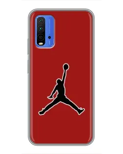Чехол для Xiaomi Redmi 9T с картинкой «Jordan Red Back»