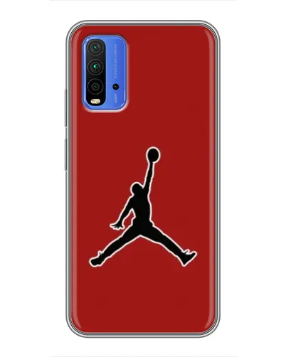 Чехол для Xiaomi Redmi 9T с картинкой «Jordan Red Back»