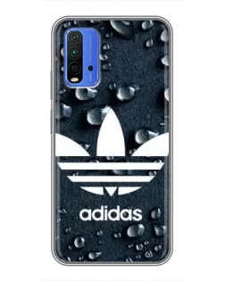 Чехол для Xiaomi Redmi 9T с картинкой «Adidas Trefoil Blue»