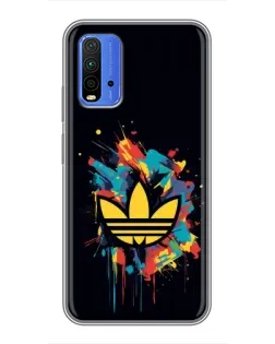 Чехол для Xiaomi Redmi 9T с картинкой «Adidas Splash»